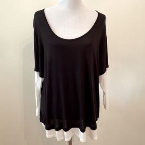 NWT Womens Three Dots Plus tunic shirt